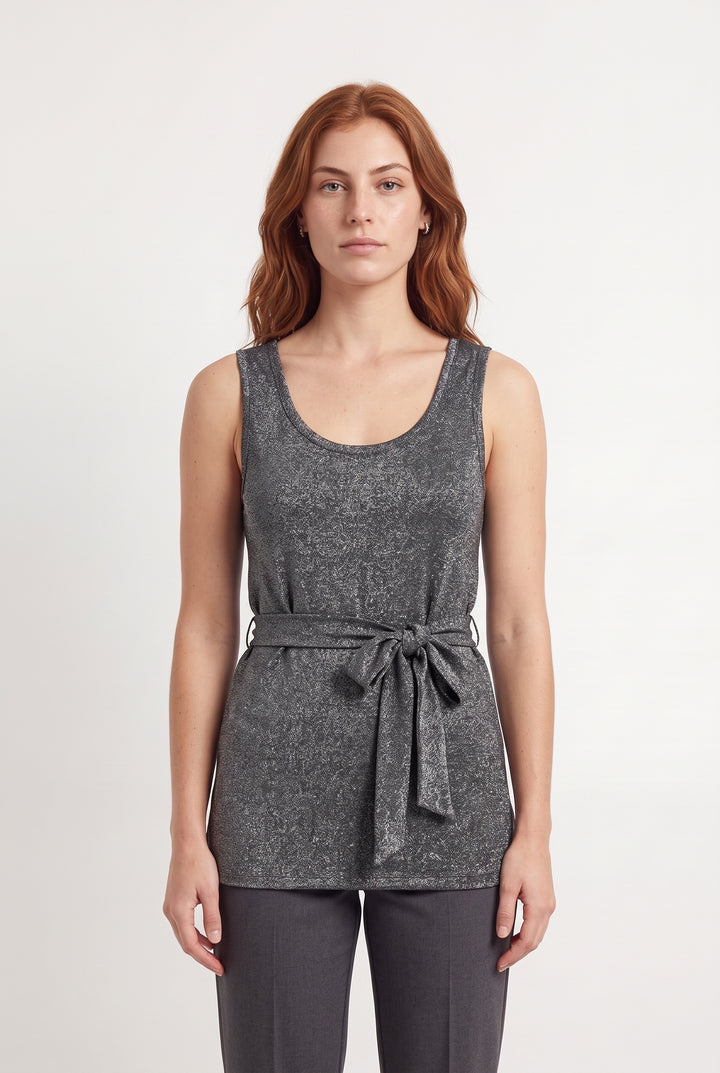 Débardeur Gris - Taille S/36 de la marque Claudie Pierlot | PARAD115125 - Vendu par Paradigme - Image 1