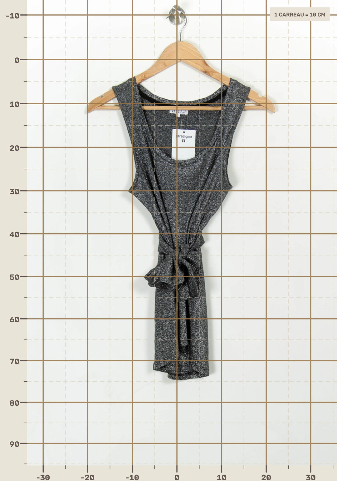 Débardeur Gris - Taille S/36 de la marque Claudie Pierlot | PARAD115125 - Vendu par Paradigme - Image 4