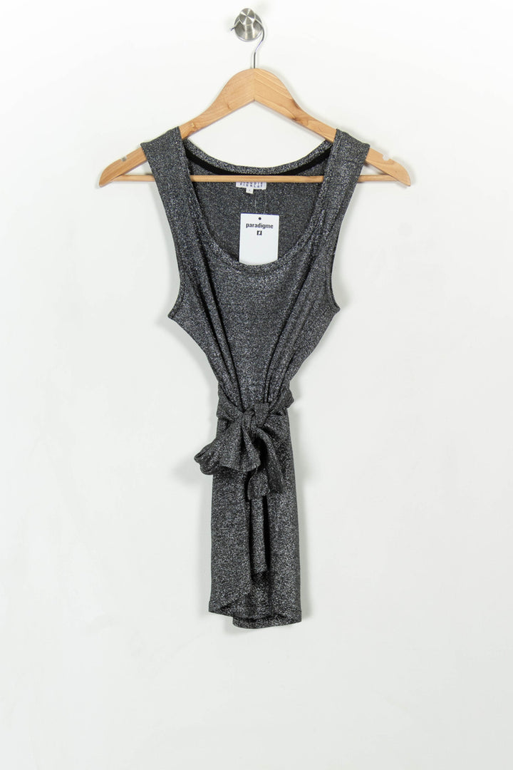 Débardeur Gris - Taille S/36 de la marque Claudie Pierlot | PARAD115125 - Vendu par Paradigme - Image 2
