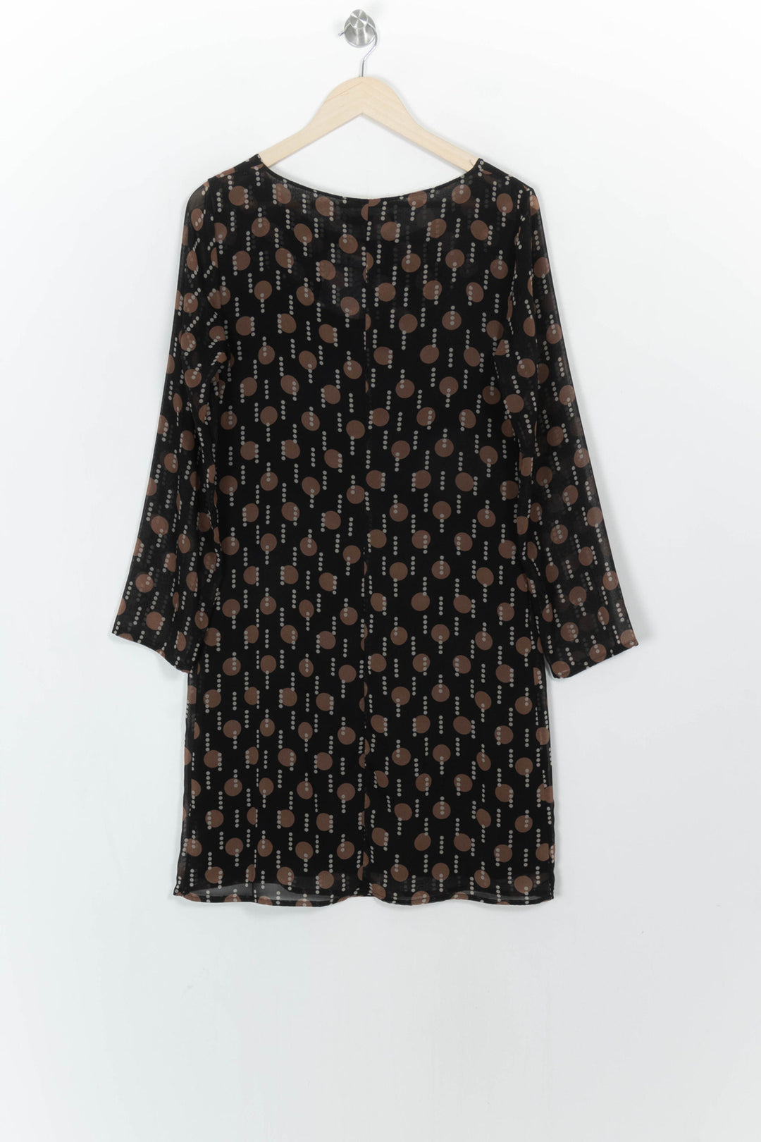 Robe Noire et Marron - Taille M/38 de la marque La Fée Maraboutée | PARAD115126 - Vendu par Paradigme - Image 5