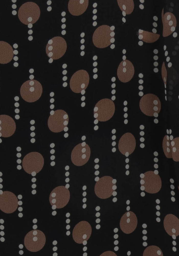 Robe Noire et Marron - Taille M/38 de la marque La Fée Maraboutée | PARAD115126 - Vendu par Paradigme - Image 3