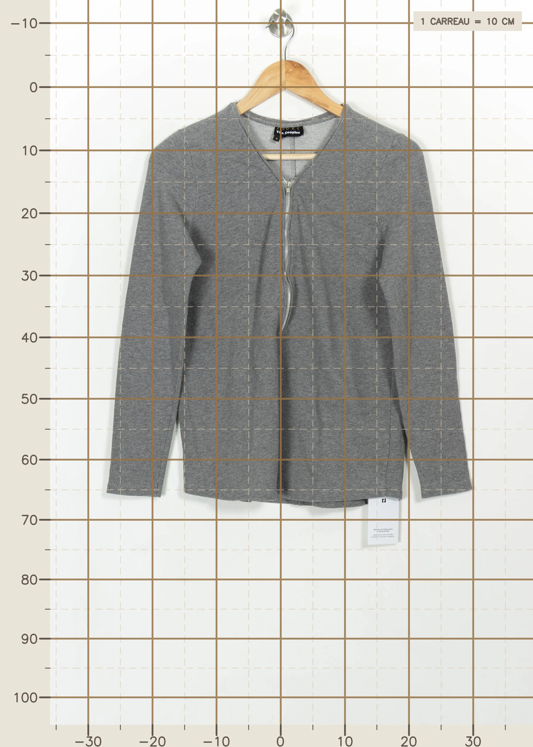 Gilet Gris - Taille M/38 de la marque The Kooples | PARAD115128 - Vendu par Paradigme - Image 4