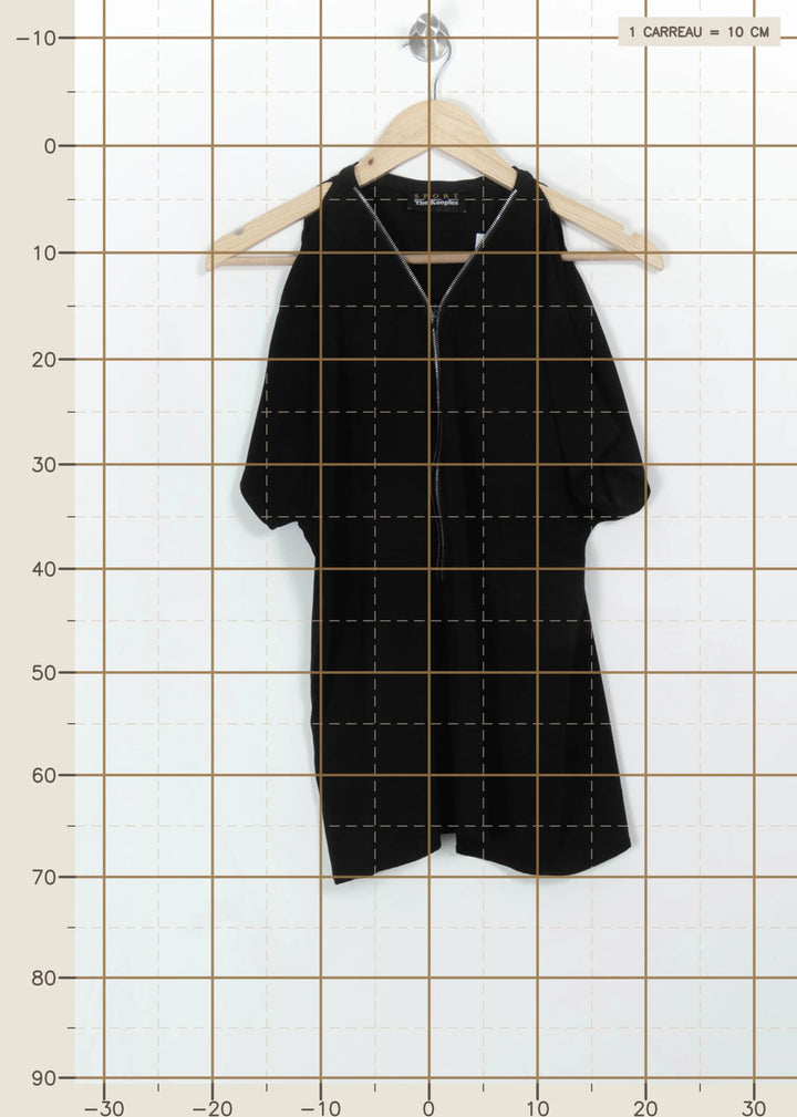 Blouse Noire - Taille S/36 de la marque The Kooples - Sport | PARAD115130 - Vendu par Paradigme - Image 4