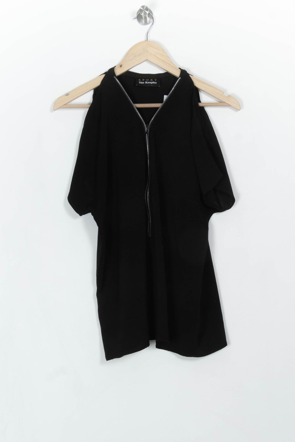 Blouse Noire - Taille S/36 de la marque The Kooples - Sport | PARAD115130 - Vendu par Paradigme - Image 2