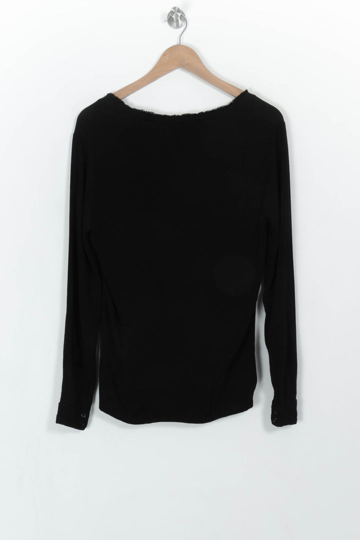 Blouse Noire - Taille M/38 de la marque Maje | PARAD115132 - Vendu par Paradigme - Image 5