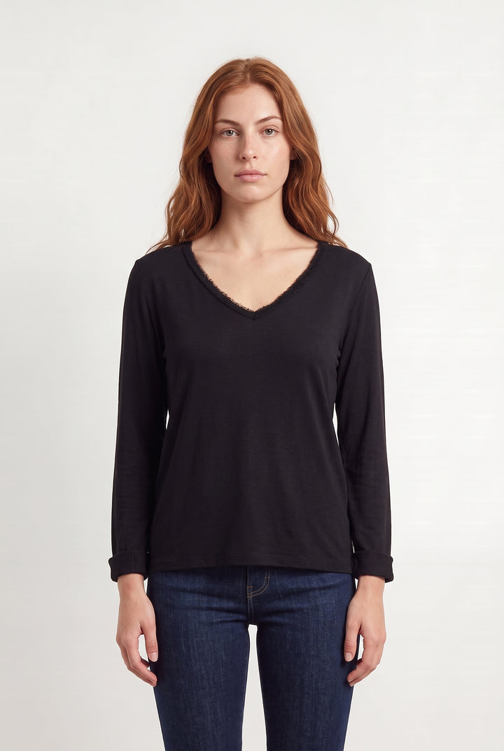 Blouse Noire - Taille M/38 de la marque Maje | PARAD115132 - Vendu par Paradigme - Image 1