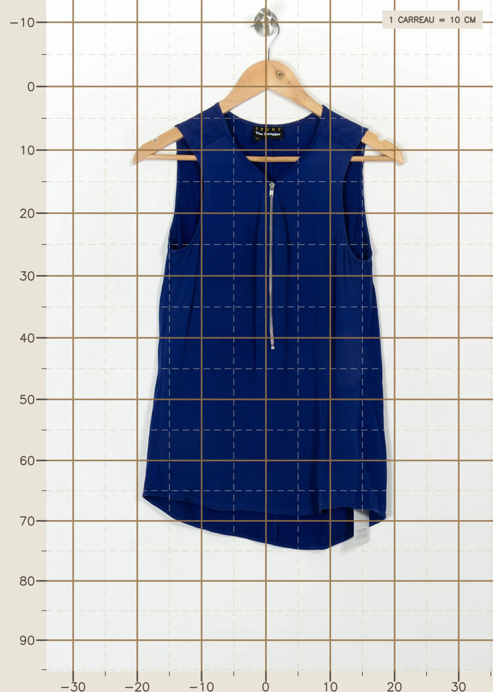 Blouse Bleu - Taille S/36 de la marque The Kooples - Sport | PARAD115133 - Vendu par Paradigme - Image 4