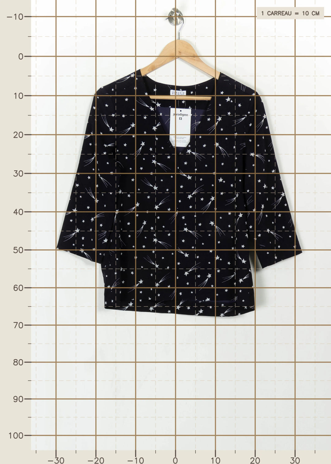 Blouse Bleue et Blanche - Taille M/38 de la marque Claudie Pierlot | PARAD115134 - Vendu par Paradigme - Image 4
