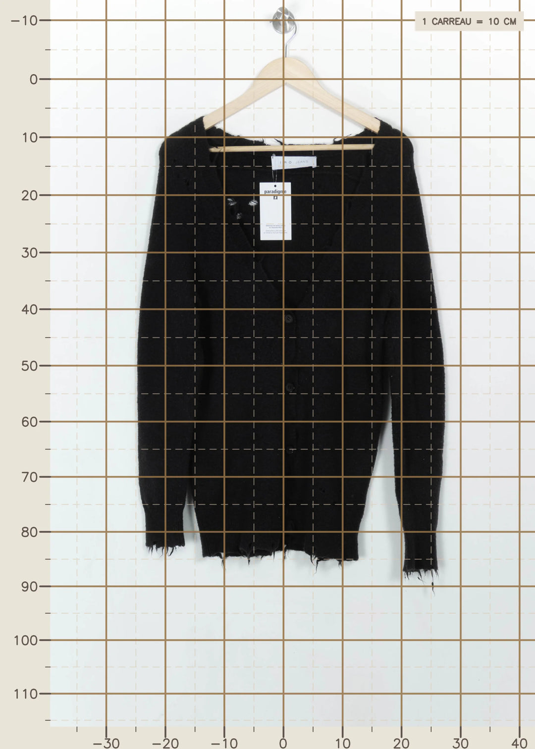 Cardigan Noir - Taille S/36 de la marque IRO | PARAD115135 - Vendu par Paradigme - Image 4