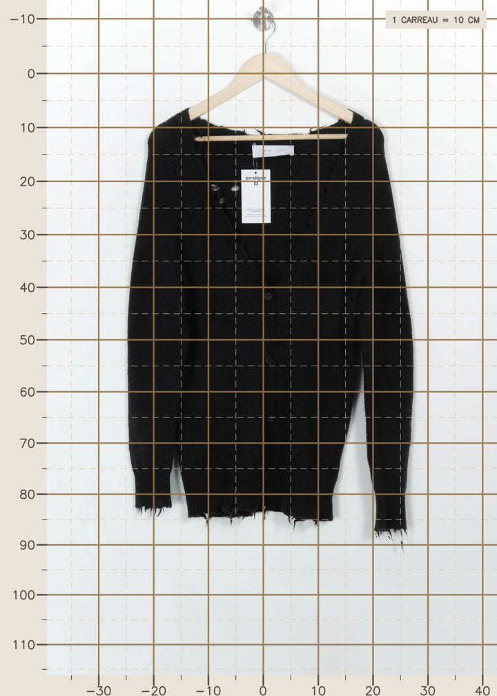 Cardigan Noir - Taille S/36 de la marque IRO | PARAD115135 - Vendu par Paradigme - Image 4