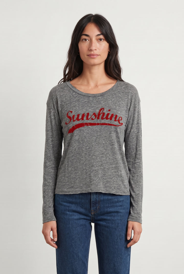 Tee-shirt à Manches Longues Gris - Taille S/36 de la marque Zadig&amp;Voltaire | PARAD115137 - Vendu par Paradigme - Image 1