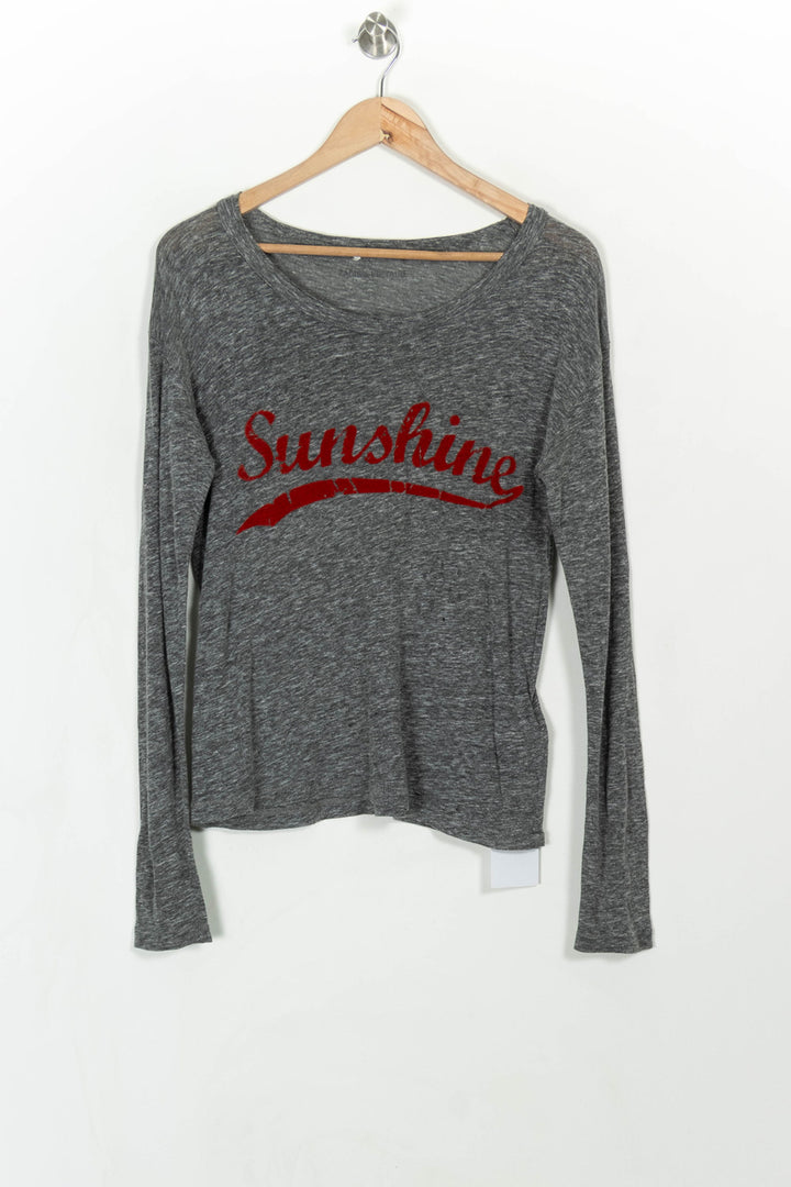Tee-shirt à Manches Longues Gris - Taille S/36 de la marque Zadig&amp;Voltaire | PARAD115137 - Vendu par Paradigme - Image 2