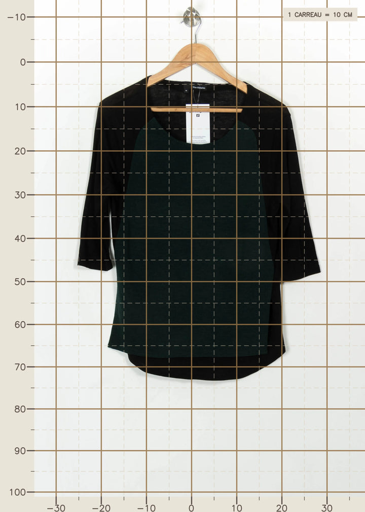 Tee-shirt Noir et Vert - Taille M/38 de la marque The Kooples | PARAD115139 - Vendu par Paradigme - Image 4