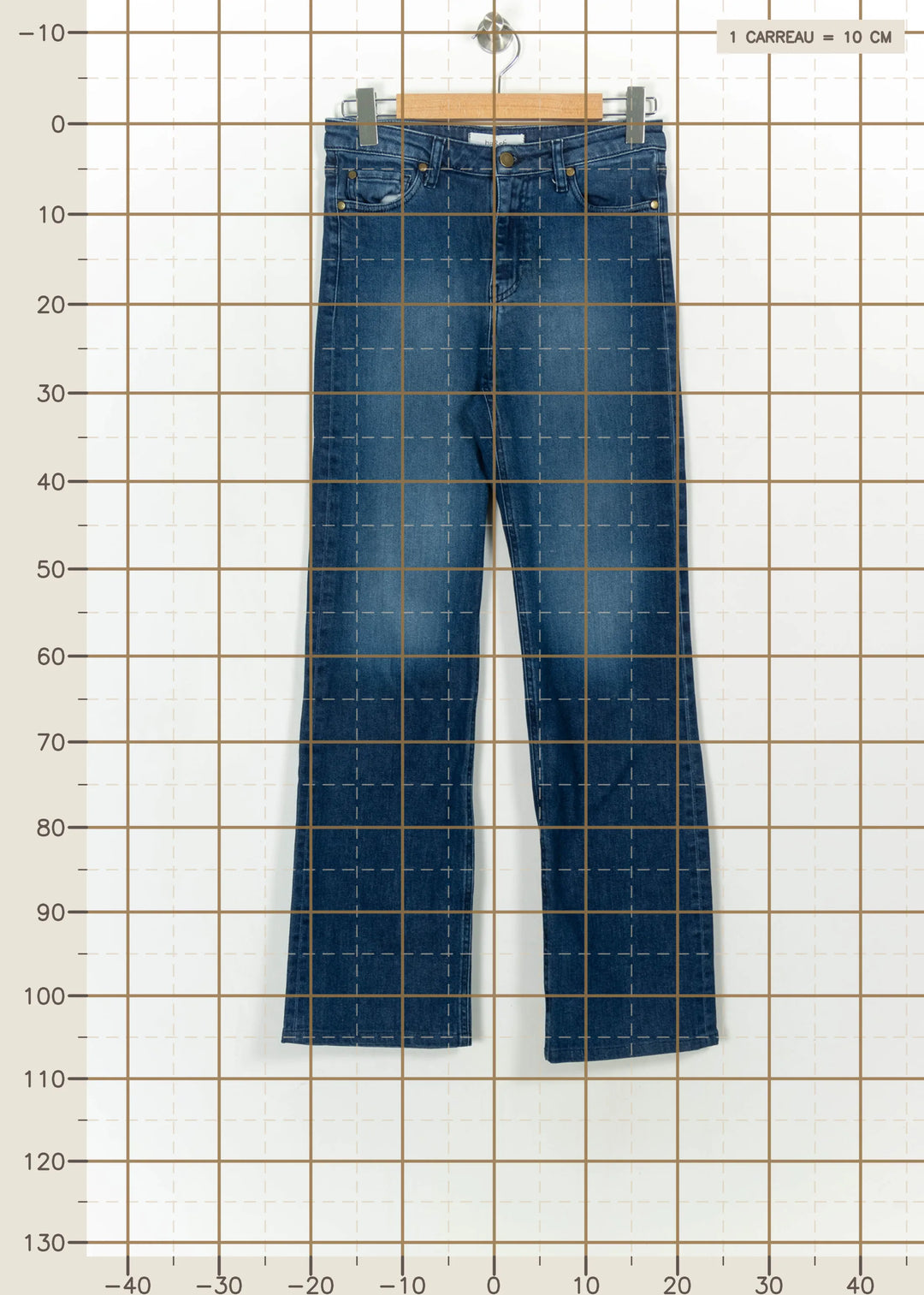 Jean Bleu - Taille S/36 de la marque ba&amp;sh | PARAD115141 - Vendu par Paradigme - Image 4
