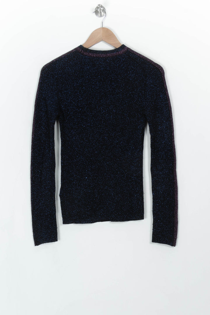 Pull Bleu - Taille S/36 de la marque ba&amp;sh | PARAD115142 - Vendu par Paradigme - Image 5