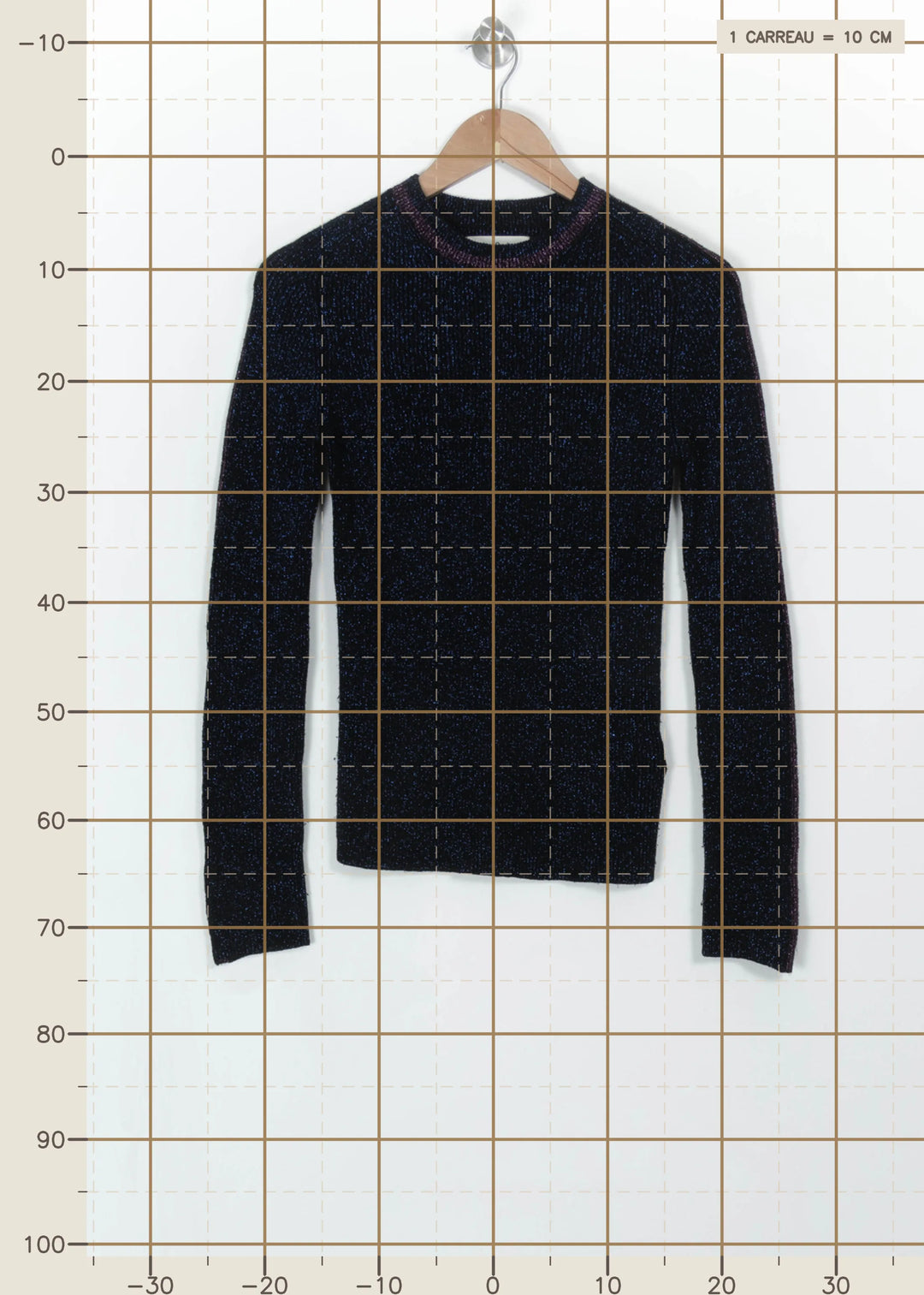 Pull Bleu - Taille S/36 de la marque ba&amp;sh | PARAD115142 - Vendu par Paradigme - Image 4