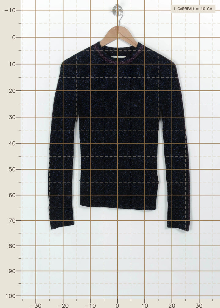 Pull Bleu - Taille S/36 de la marque ba&amp;sh | PARAD115142 - Vendu par Paradigme - Image 4
