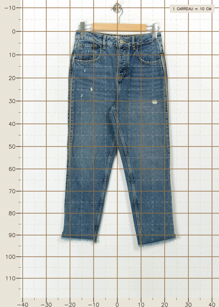 Jean Droit Bleu - Taille L/40 de la marque Maje | PARAD115145 - Vendu par Paradigme - Image 4