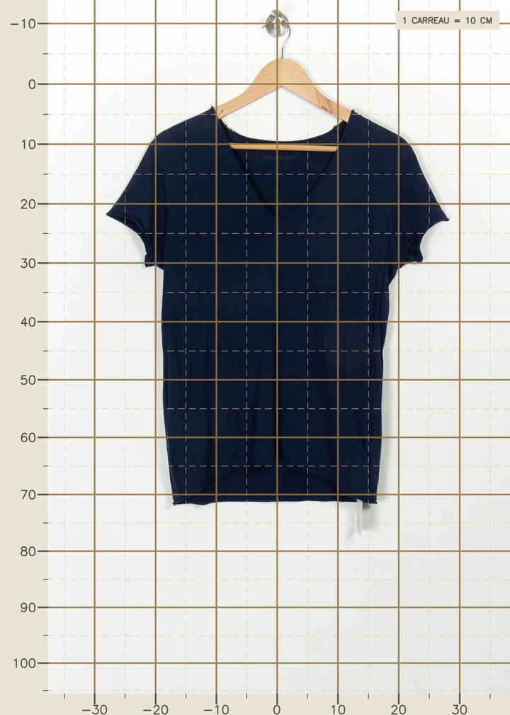 Tee-shirt Bleu - Taille M/38 de la marque Zadig&amp;Voltaire | PARAD115146 - Vendu par Paradigme - Image 4