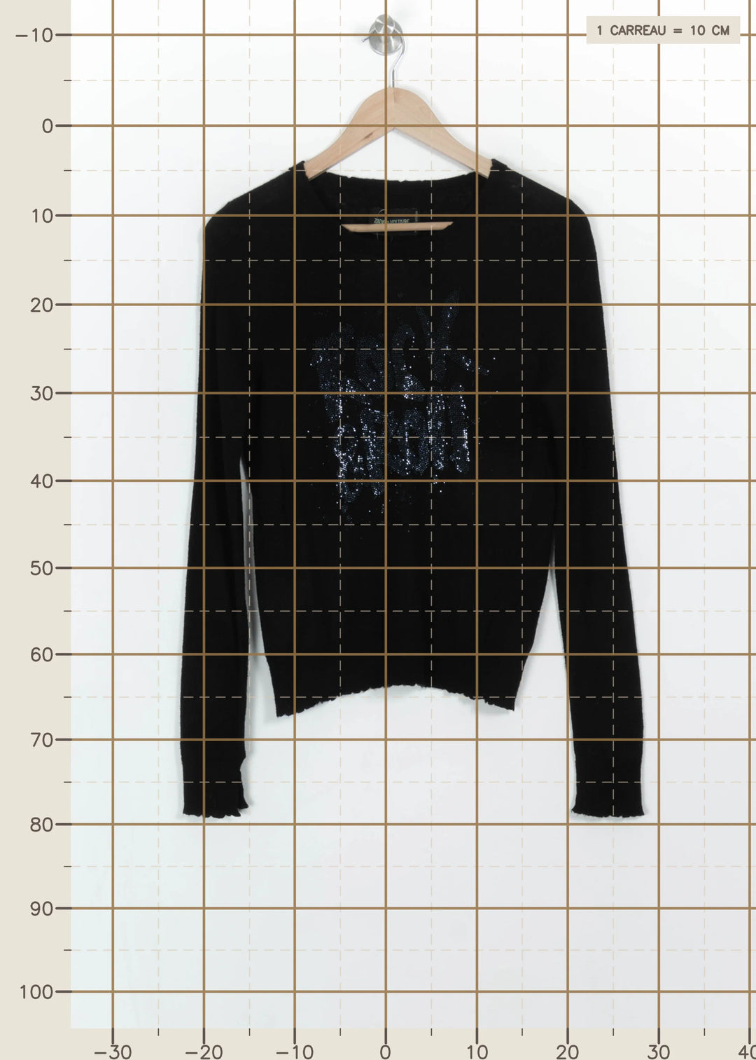 Pull Noir - Taille M/38 de la marque Zadig&amp;Voltaire | PARAD115147 - Vendu par Paradigme - Image 4