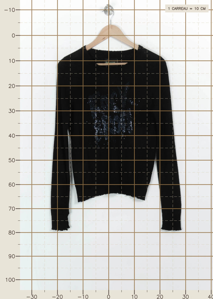 Pull Noir - Taille M/38 de la marque Zadig&amp;Voltaire | PARAD115147 - Vendu par Paradigme - Image 4