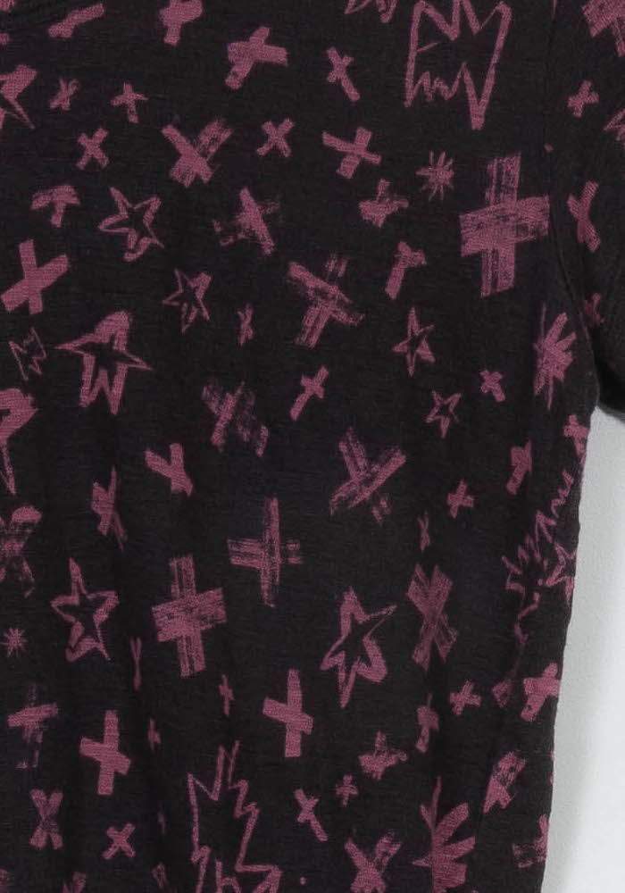 T-shirt Noir et Rose - Taille M/38 de la marque Zadig&amp;Voltaire | PARAD115152 - Vendu par Paradigme - Image 3