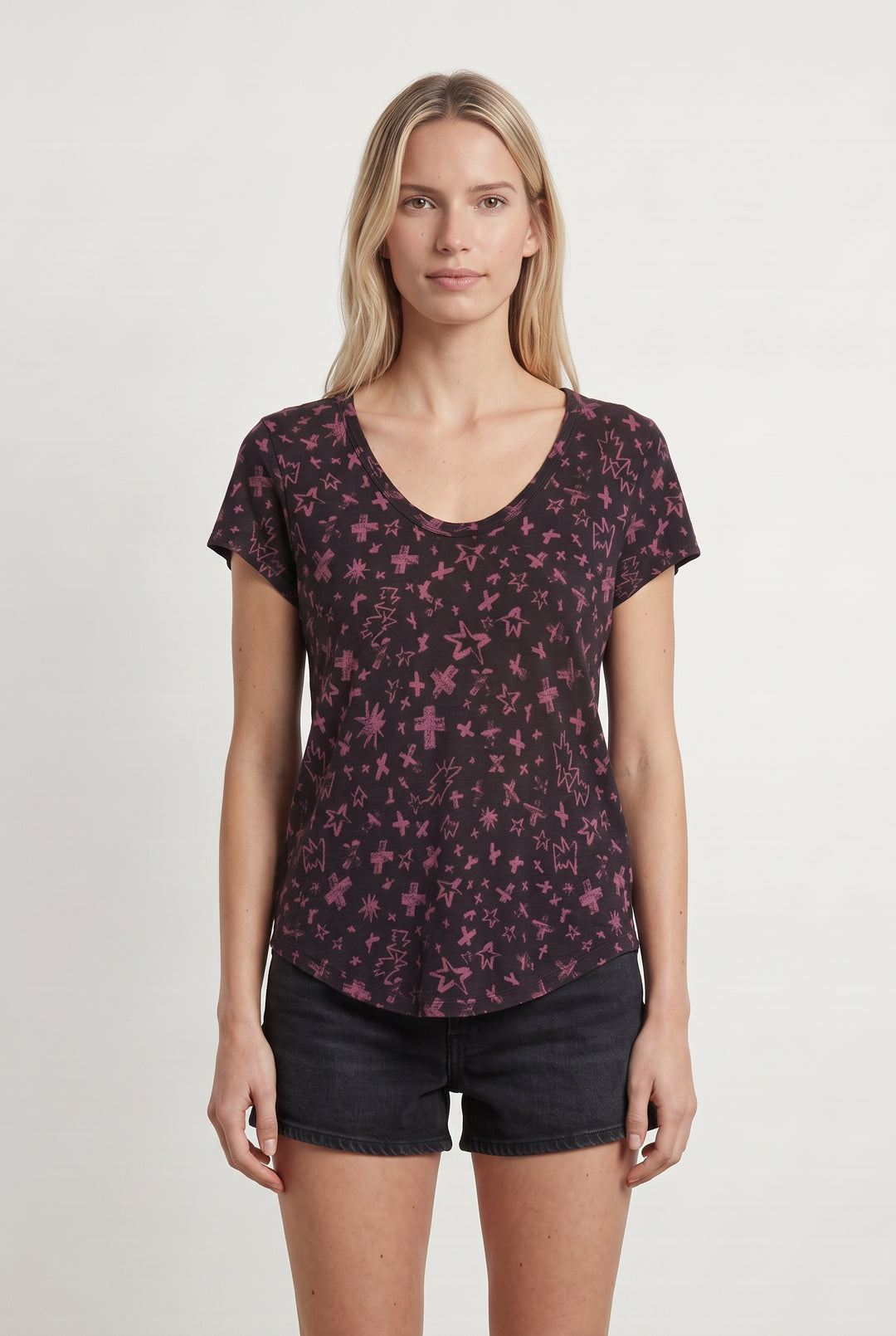 T-shirt Noir et Rose - Taille M/38 de la marque Zadig&amp;Voltaire | PARAD115152 - Vendu par Paradigme - Image 1
