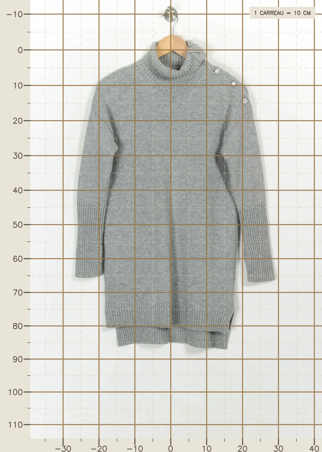 Robe Pull Grise - Taille L/40 de la marque Zadig&amp;Voltaire | PARAD115153 - Vendu par Paradigme - Image 4