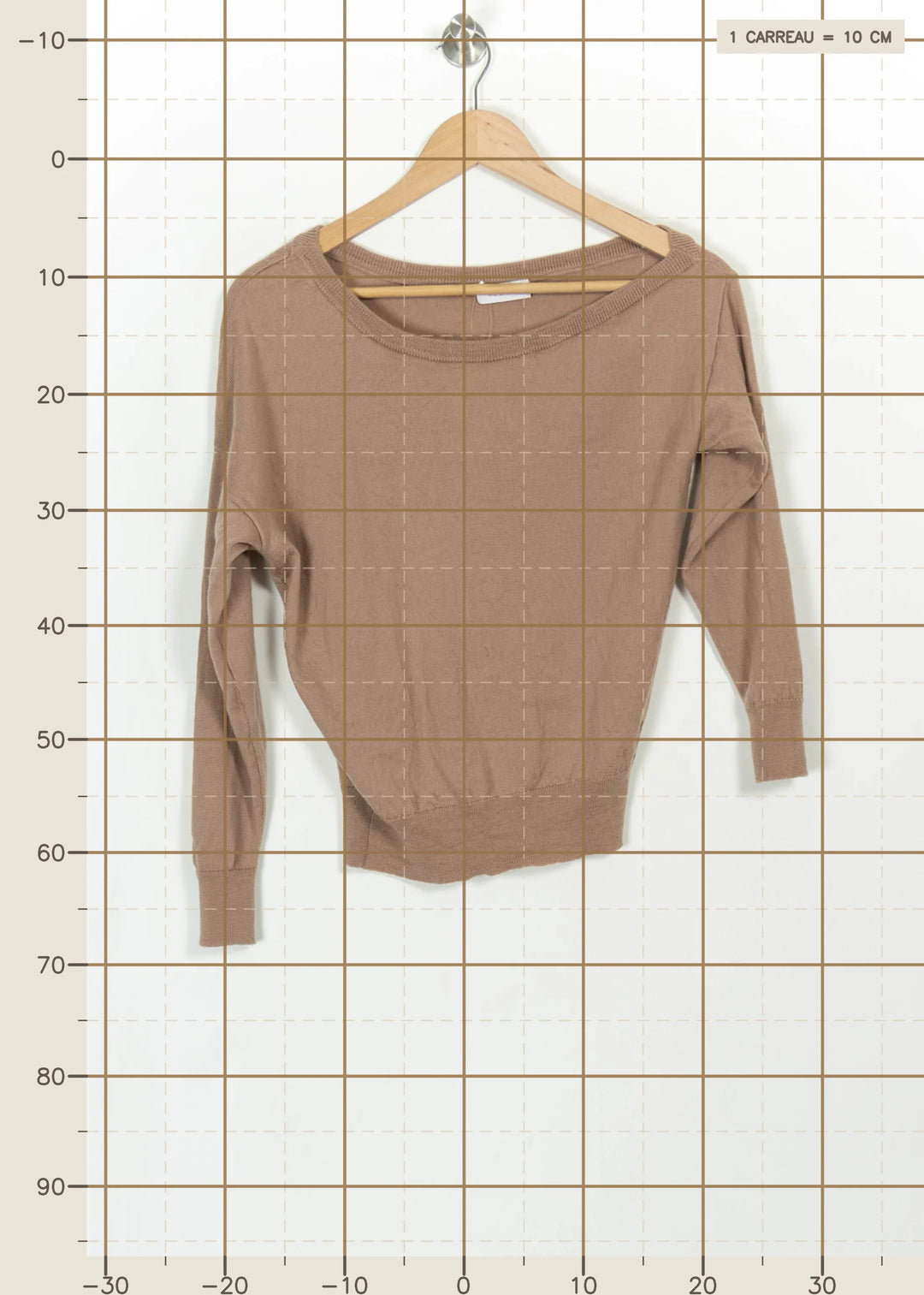 Pull Beige - Taille XS/34 de la marque Kookai | PARAD115157 - Vendu par Paradigme - Image 4