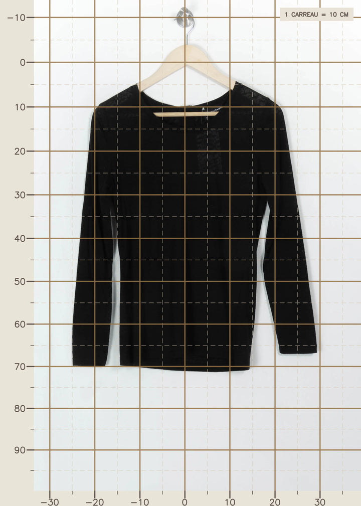 Pull Noir - Taille M/38 de la marque The Kooples | PARAD115158 - Vendu par Paradigme - Image 4