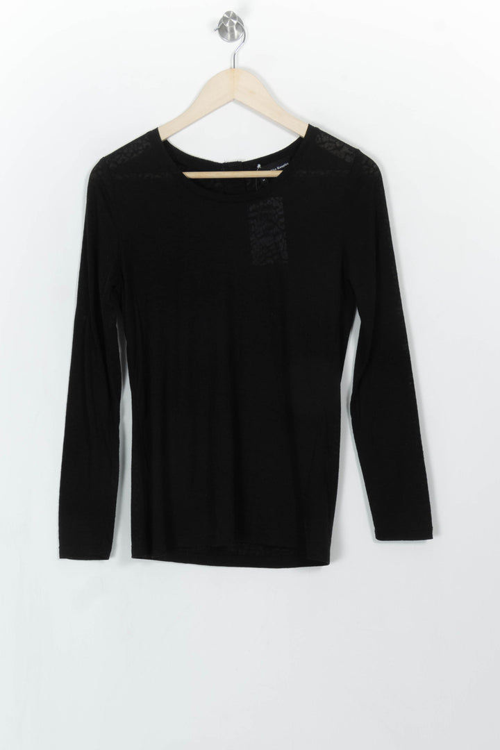 Pull Noir - Taille M/38 de la marque The Kooples | PARAD115158 - Vendu par Paradigme - Image 2