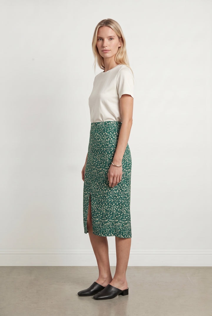 Jupe Longue Verte et Blanche - Taille M/38 de la marque ba&amp;sh | PARAD115161 - Vendu par Paradigme - Image 1