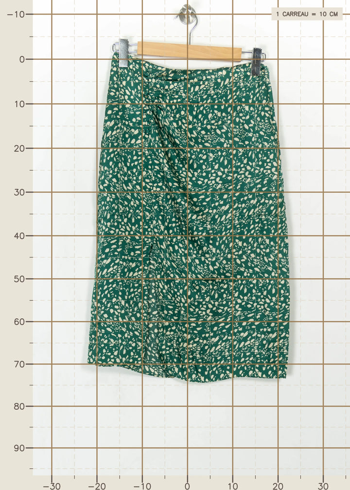 Jupe Longue Verte et Blanche - Taille M/38 de la marque ba&amp;sh | PARAD115161 - Vendu par Paradigme - Image 4