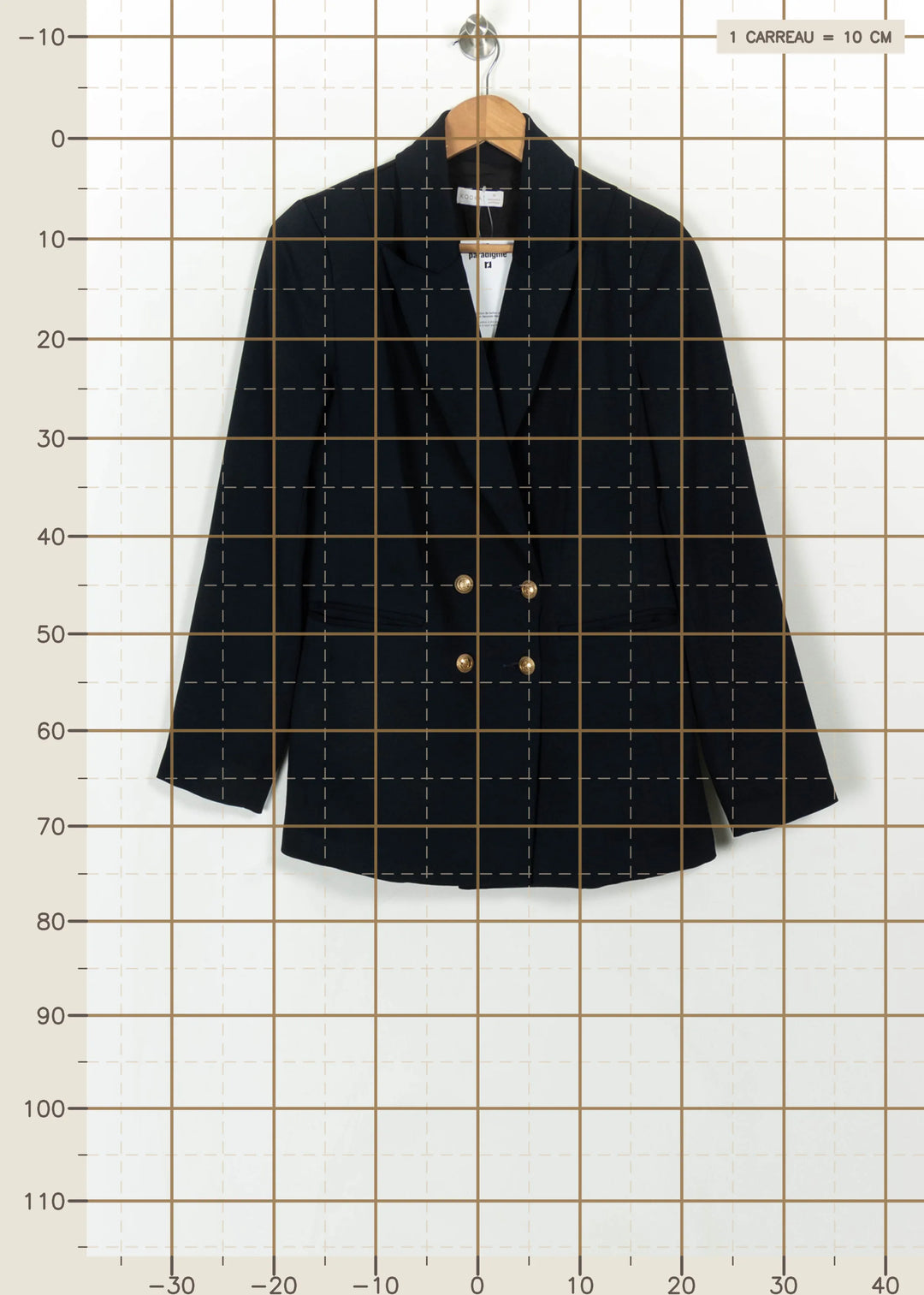 Blazer Bleu - Taille M/38 de la marque Kookai | PARAD115163 - Vendu par Paradigme - Image 4