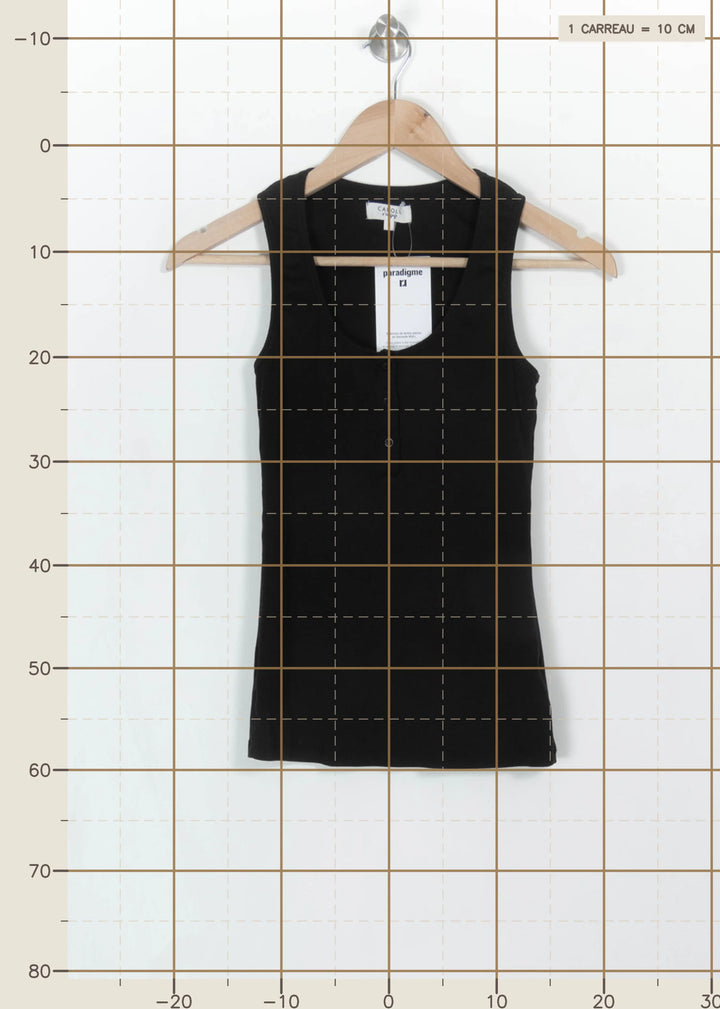 Débardeur Noir - Taille S/36 de la marque Caroll | PARAD115164 - Vendu par Paradigme - Image 4