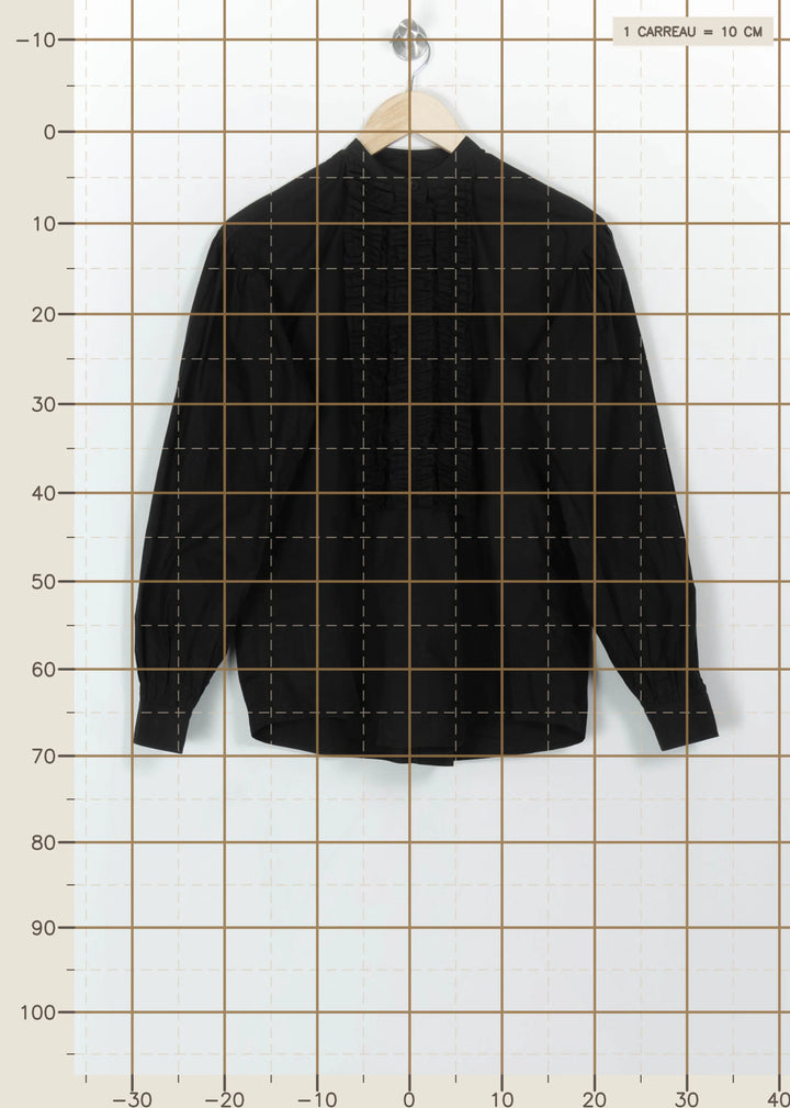 Blouse Noire - Taille XS/34 de la marque Laurence Bras | PARAD115165 - Vendu par Paradigme - Image 4
