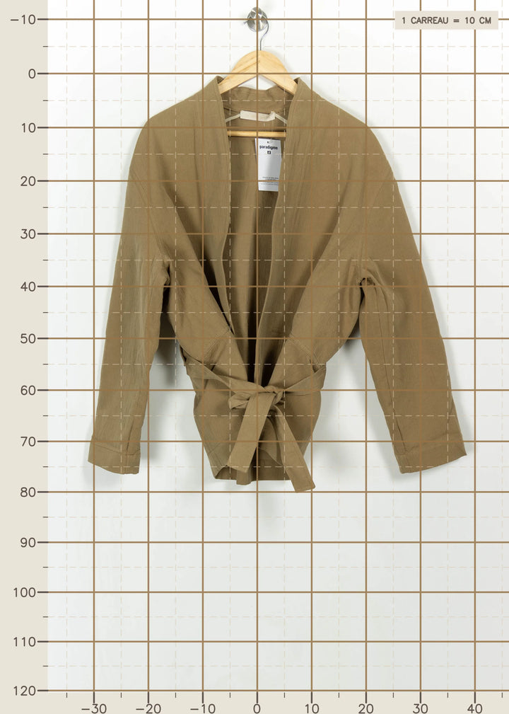 Kimono Beige - Taille L/40 de la marque Vanessa Bruno | PARAD115166 - Vendu par Paradigme - Image 4