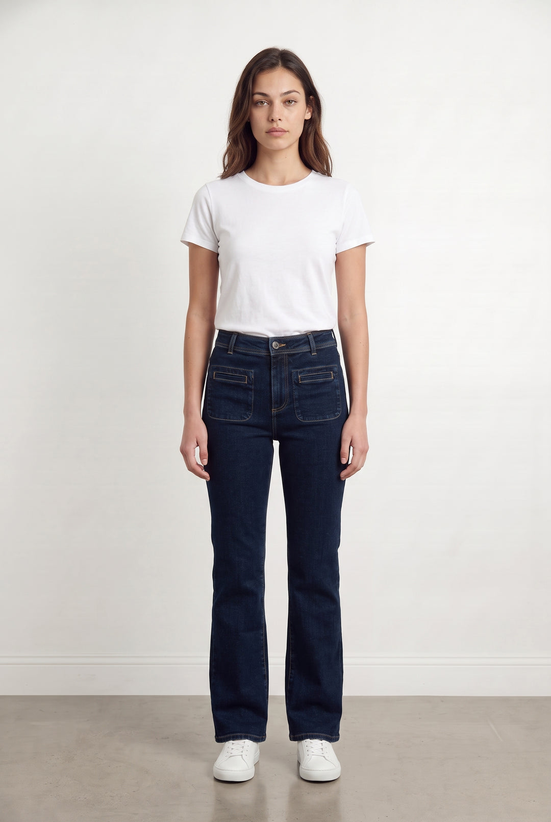 Jean Évasé Bleu - Taille XS/34 de la marque La Fée Maraboutée | PARAD115169 - Vendu par Paradigme - Image 1