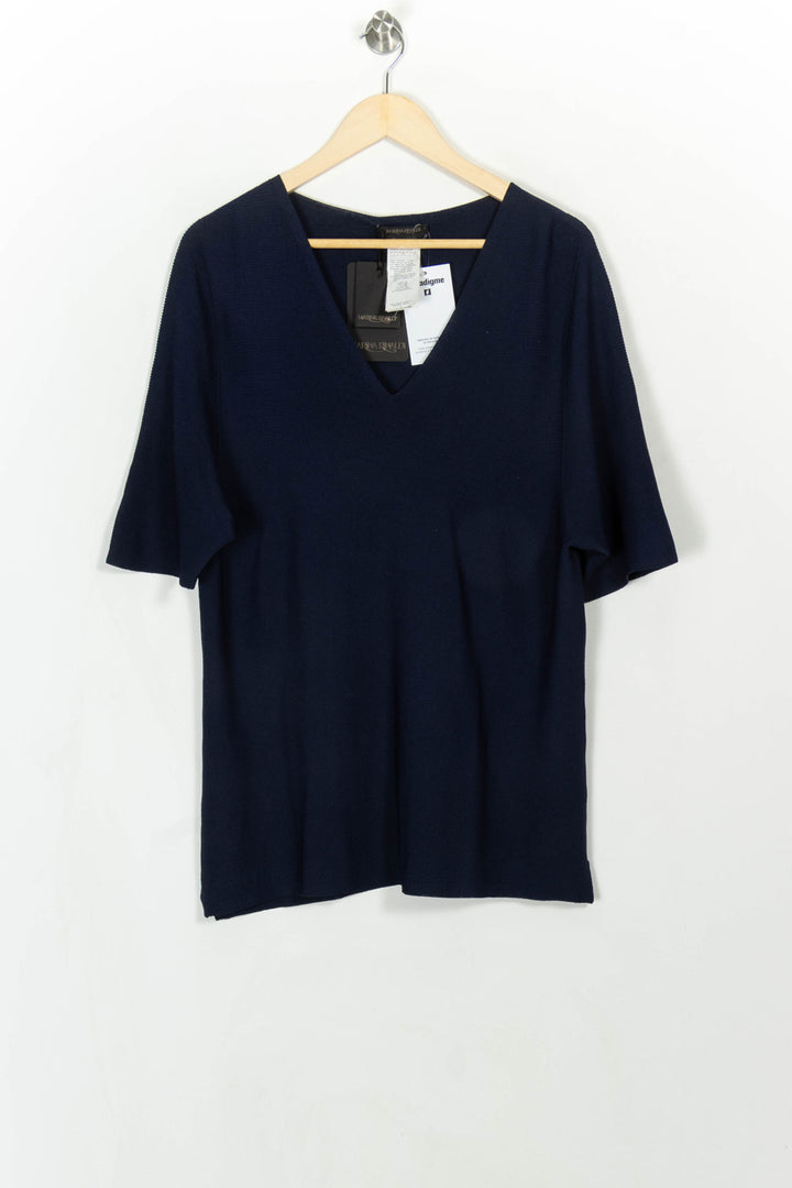 Pull Bleu - Taille L/40 de la marque Marina Rinaldi | PARAD115171 - Vendu par Paradigme - Image 2