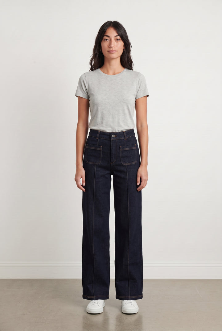 Jean Large Bleu - Taille S/36 de la marque La Fée Maraboutée | PARAD115173 - Vendu par Paradigme - Image 1