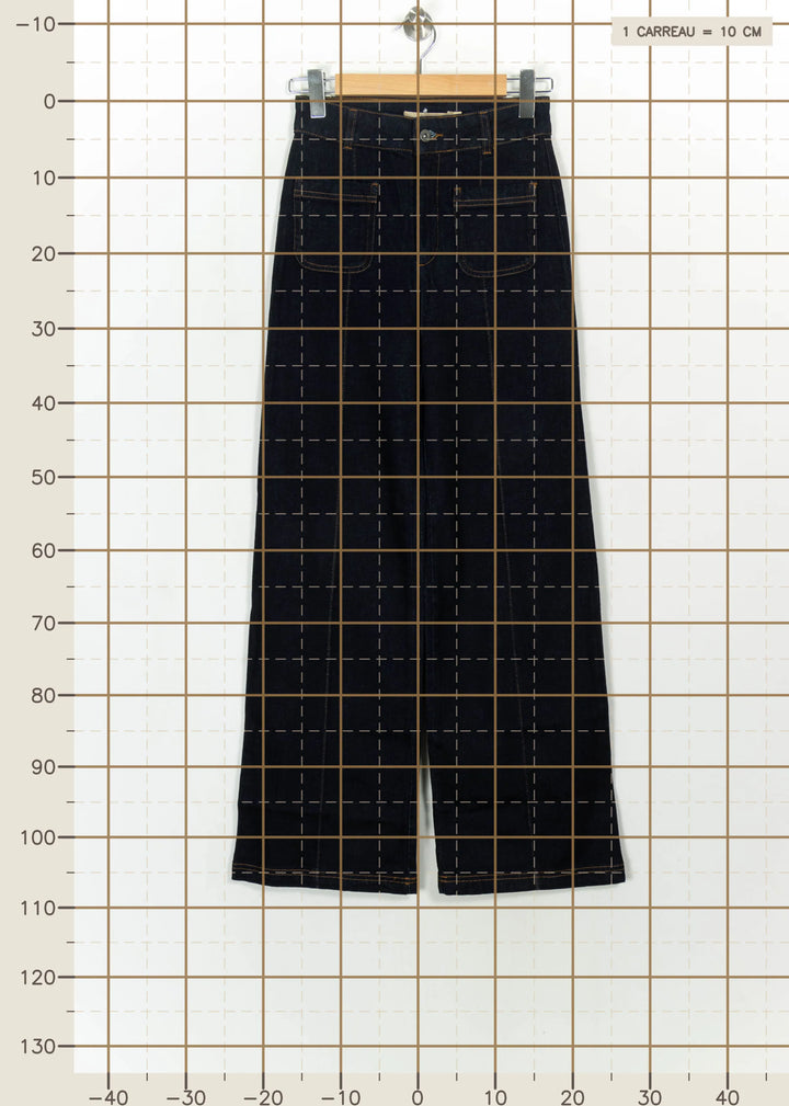 Jean Large Bleu - Taille S/36 de la marque La Fée Maraboutée | PARAD115173 - Vendu par Paradigme - Image 4