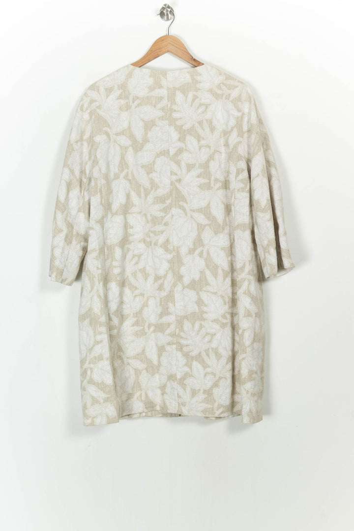 Manteau Beige et Blanc - Taille XXL/44 de la marque Marina Rinaldi | PARAD115174 - Vendu par Paradigme - Image 5