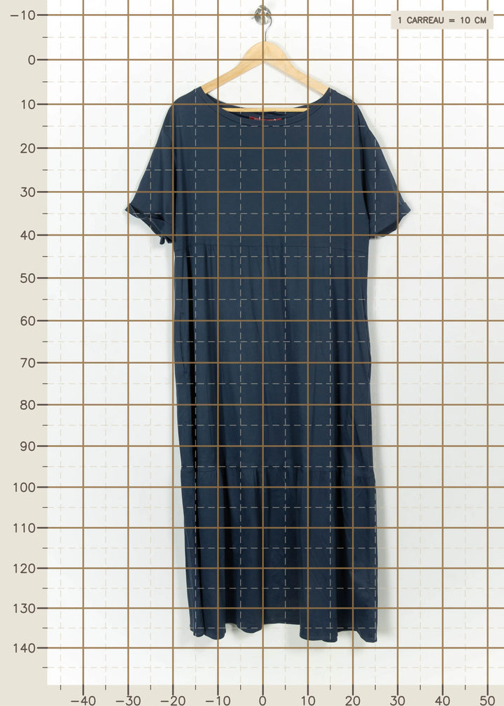 Robe Longue Bleue - Taille L/40 de la marque Marina Rinaldi | PARAD115176 - Vendu par Paradigme - Image 4