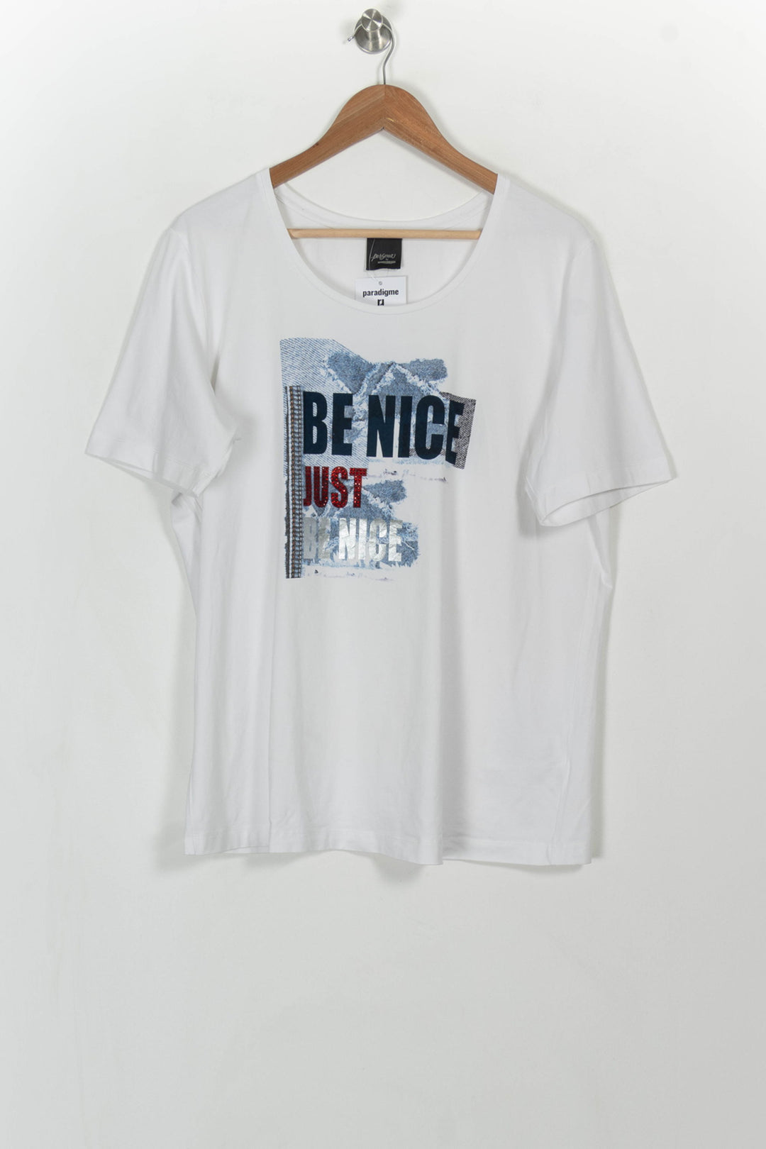 Tee-shirt Blanc - Taille L/40 de la marque Marina Rinaldi | PARAD115177 - Vendu par Paradigme - Image 2