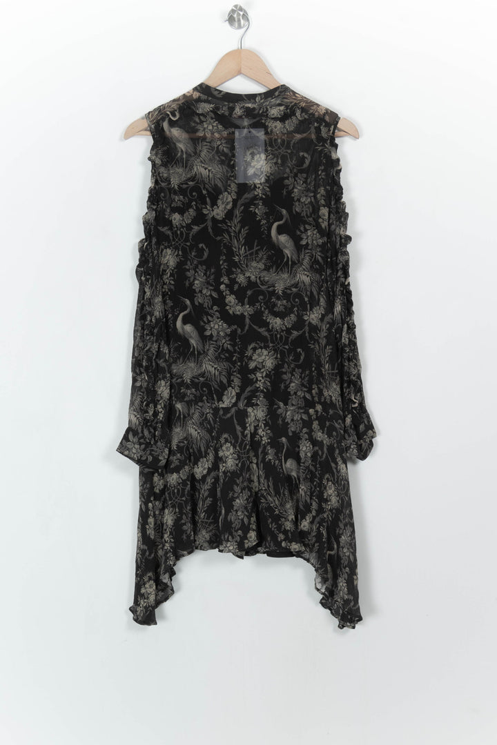 Robe Midi Noire et Beige - Taille M/38 de la marque The Kooples | PARAD115179 - Vendu par Paradigme - Image 5