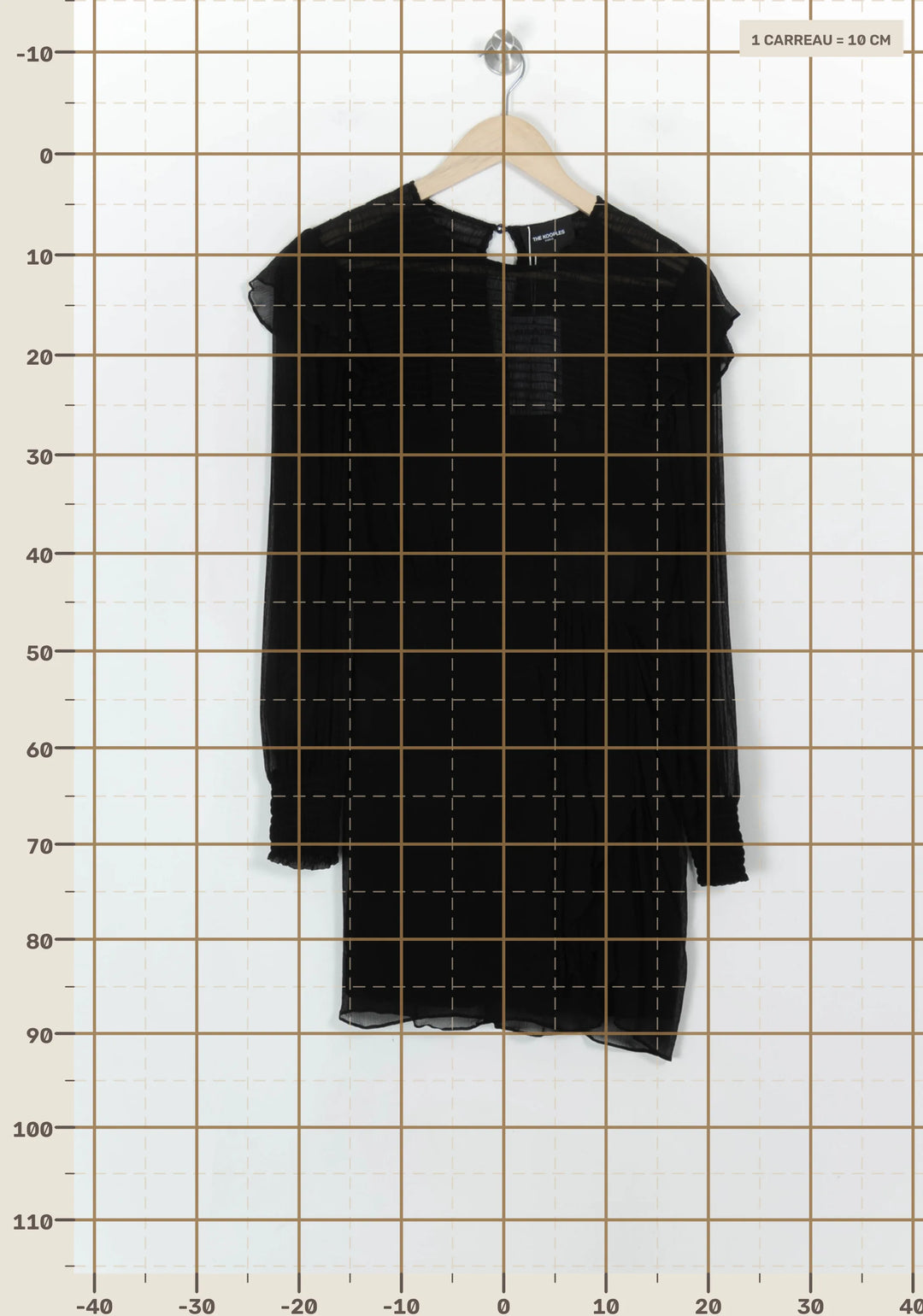 Robe Courte Noire - Taille M/38 de la marque The Kooples | PARAD115182 - Vendu par Paradigme - Image 4