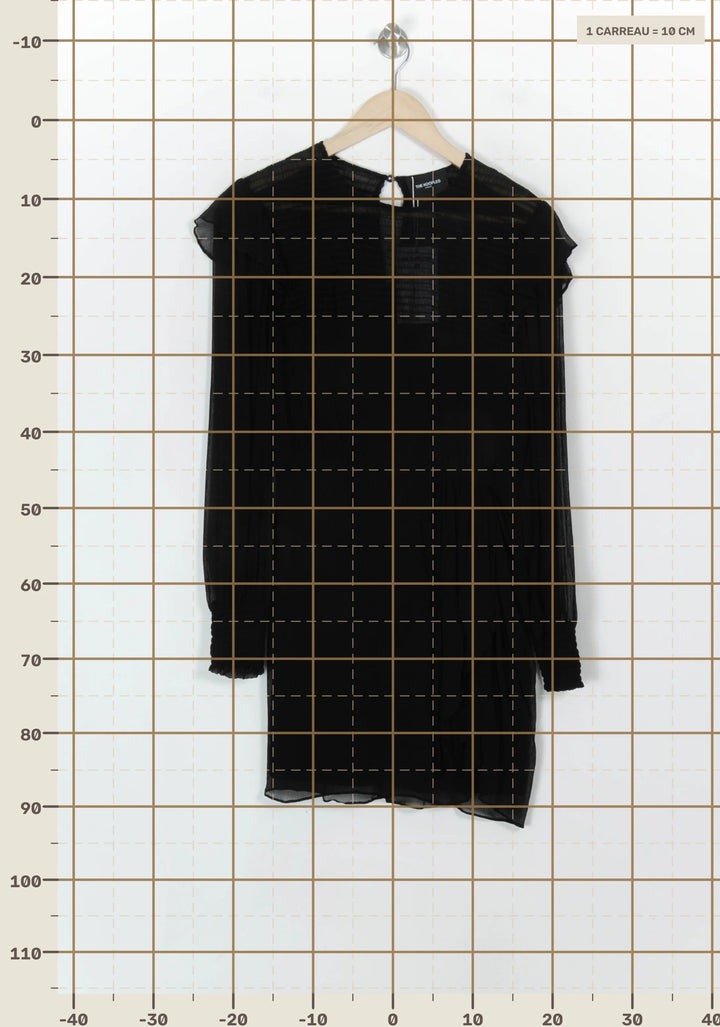 Robe Courte Noire - Taille M/38 de la marque The Kooples | PARAD115182 - Vendu par Paradigme - Image 4