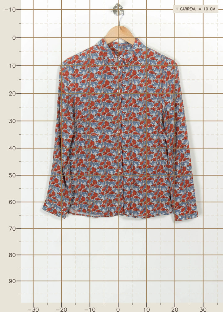 Chemise Rouge et Bleue - Taille S/36 de la marque Mister K | PARAD115185 - Vendu par Paradigme - Image 4