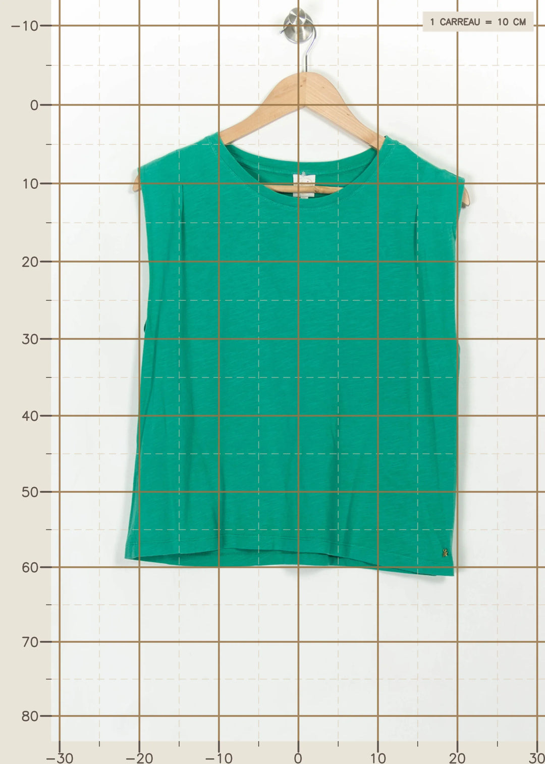 Débardeur Vert - Taille S/36 de la marque Des petits hauts | PARAD115186 - Vendu par Paradigme - Image 4