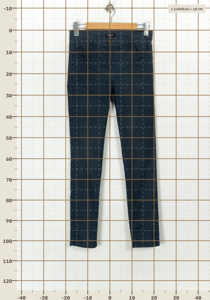 Jean Skinny Bleu - Taille L/40 de la marque Caroll | PARAD115191 - Vendu par Paradigme - Image 4